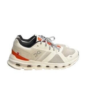 On Running Cloudrunner Sneakers Undyed White Flame  Men’s Size 8.5
